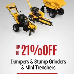 dumpers stump grinders mini trenchers